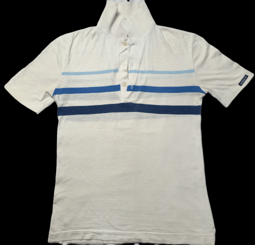 image of Adidas Trifoil Striped Polo Tee Soft Paper Thin in White, Men's (Size Small)