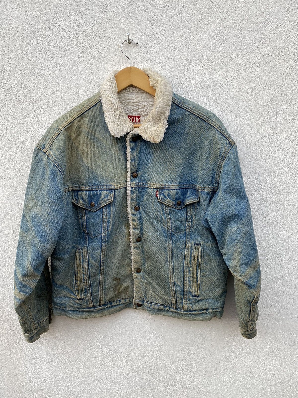 Levi's Vintage Levis Trucker sherpa denim jacket Size US L / EU 52-54 / 3 - 1 Thumbnail