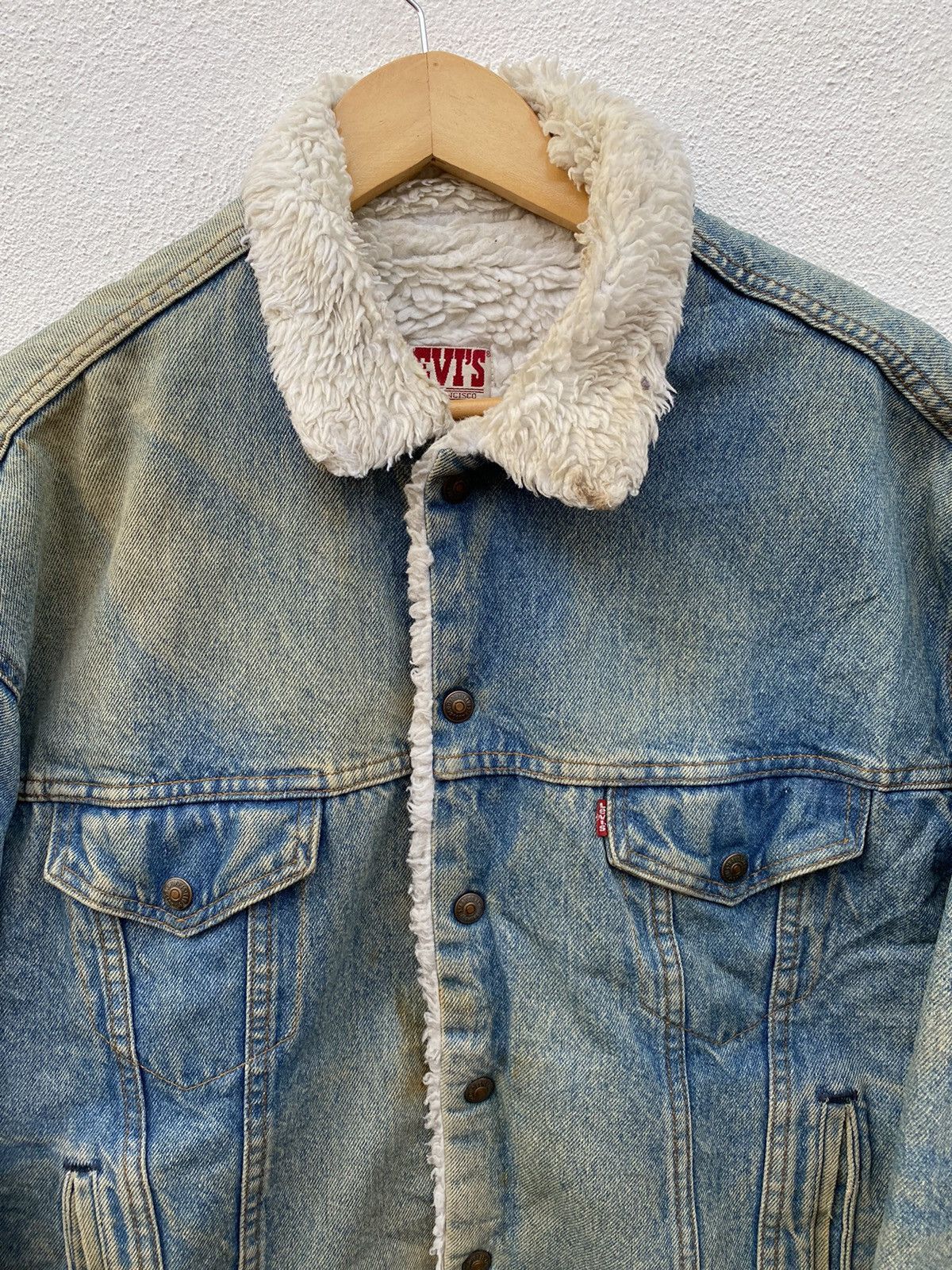 Levi's Vintage Levis Trucker sherpa denim jacket Size US L / EU 52-54 / 3 - 6 Thumbnail