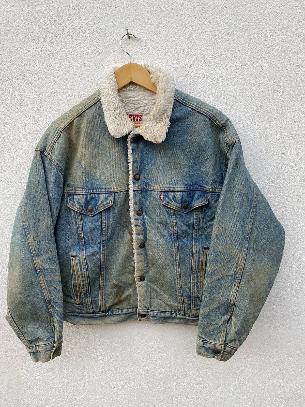 Levi's Vintage Levis Trucker sherpa denim jacket Size US L / EU 52-54 / 3 - 4 Thumbnail