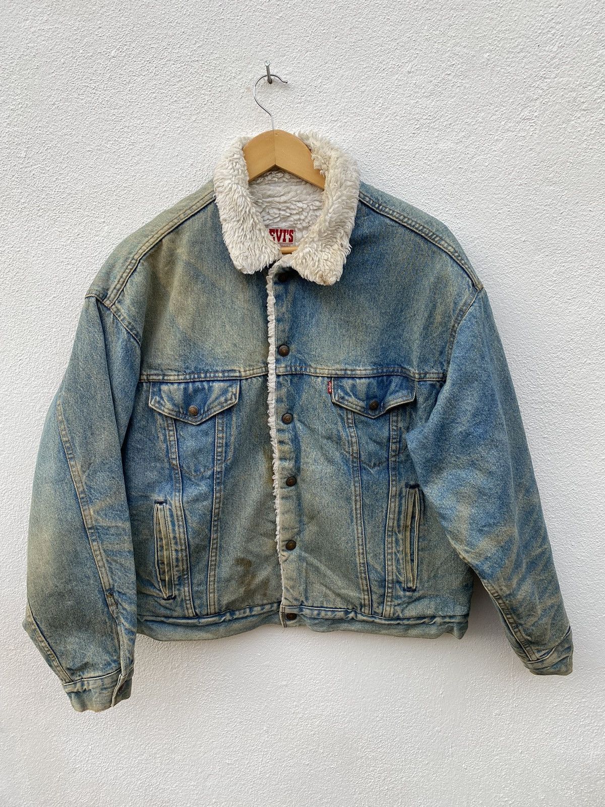 Levi's Vintage Levis Trucker sherpa denim jacket Size US L / EU 52-54 / 3 - 2 Thumbnail
