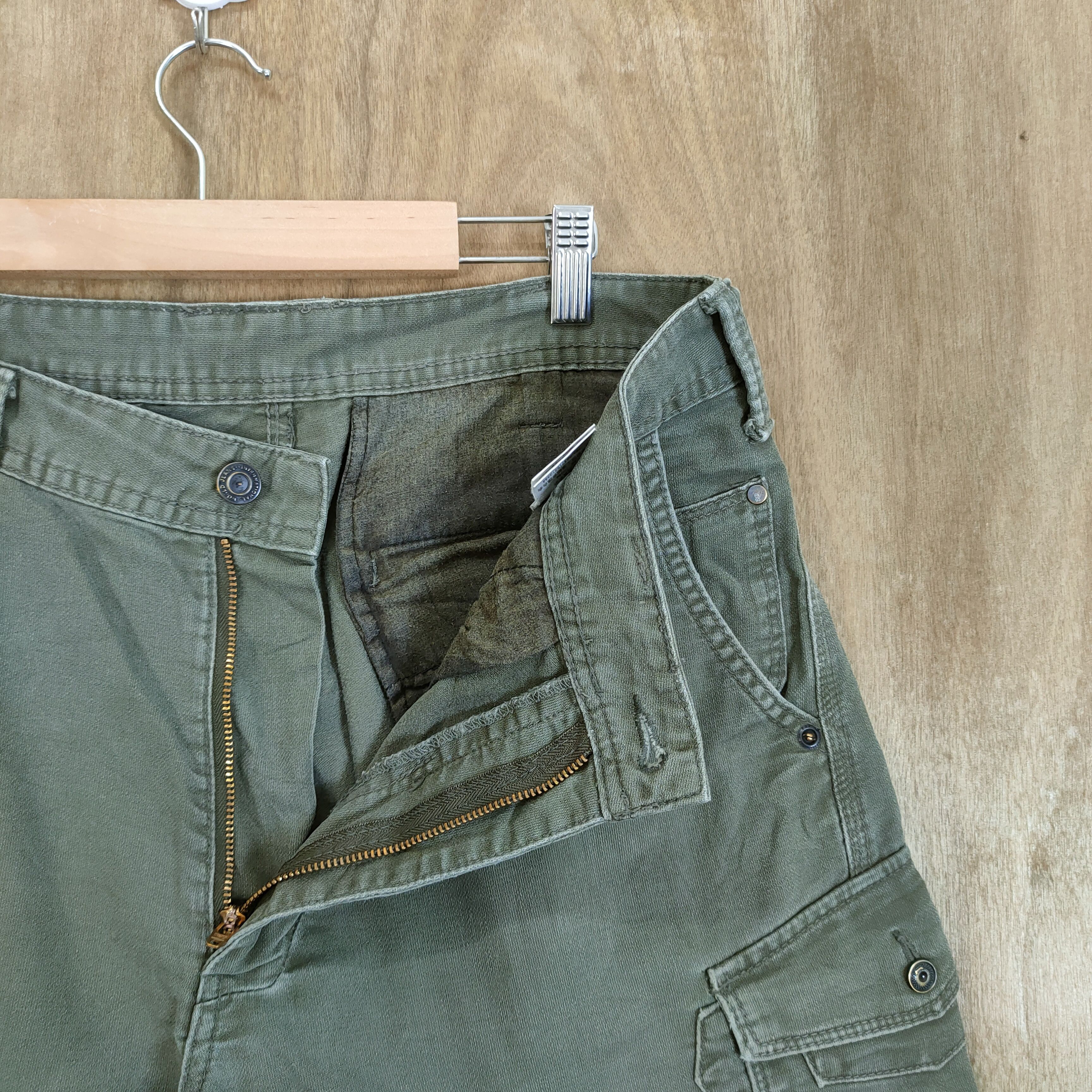 Japanese Brand × Vintage VINTAGE EVENRIVER FADED CARGO PANTS Size US 32 / EU 48 - 12 Thumbnail