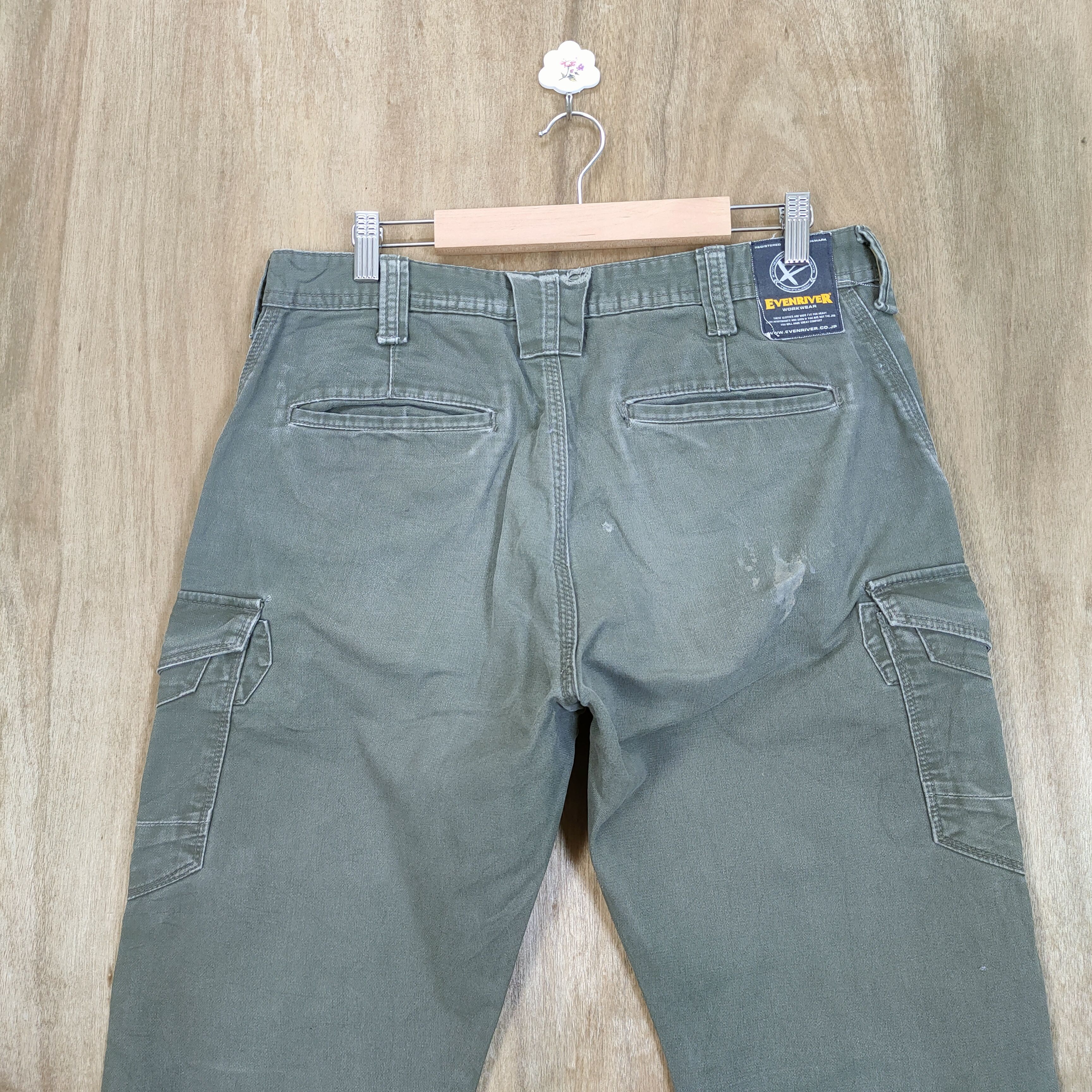 Japanese Brand × Vintage VINTAGE EVENRIVER FADED CARGO PANTS Size US 32 / EU 48 - 8 Thumbnail
