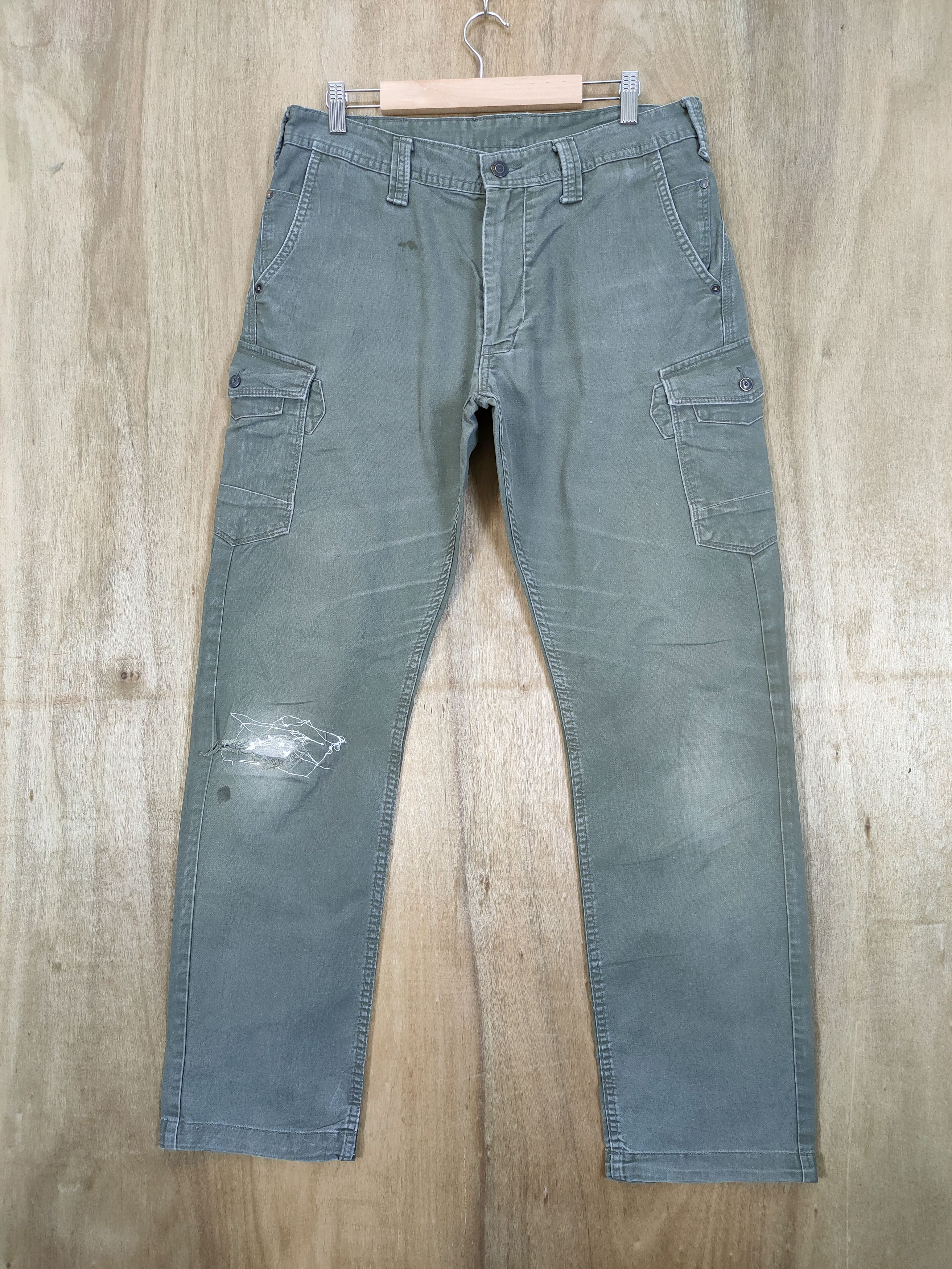 Japanese Brand × Vintage VINTAGE EVENRIVER FADED CARGO PANTS Size US 32 / EU 48 - 1 Thumbnail