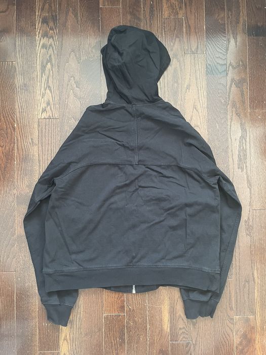 Rick Owens Rick Owens Mainline Paneled Full Zip Hoodie Jacket Black ...