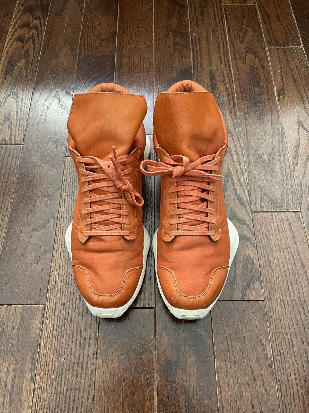 Adidas × Rick Owens Rick Owens x Runner Fox Orange 2016 Size US 10.5 / EU 43-44 - 2 Thumbnail