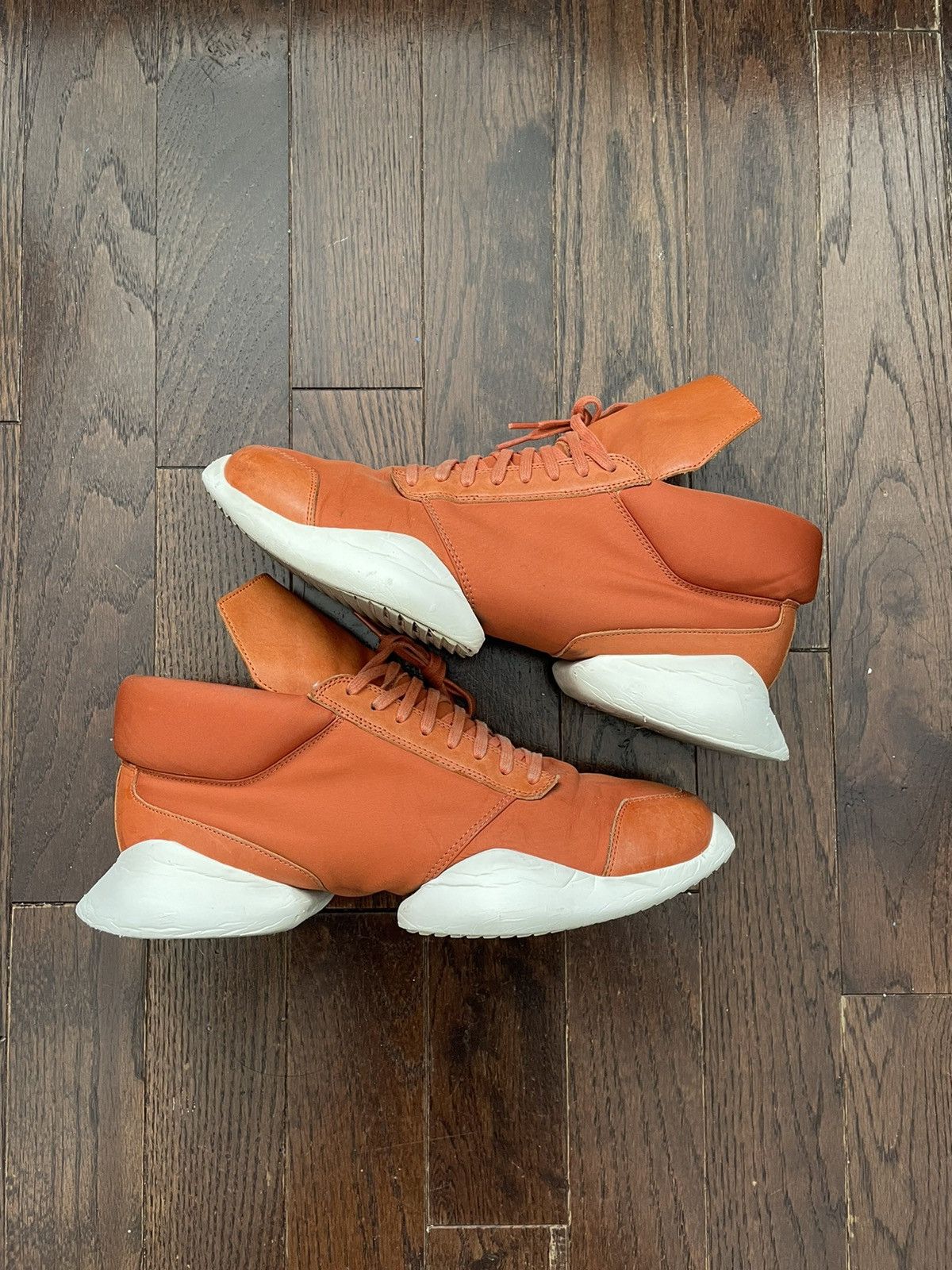 Adidas × Rick Owens Rick Owens x Runner Fox Orange 2016 Size US 10.5 / EU 43-44 - 1 Thumbnail