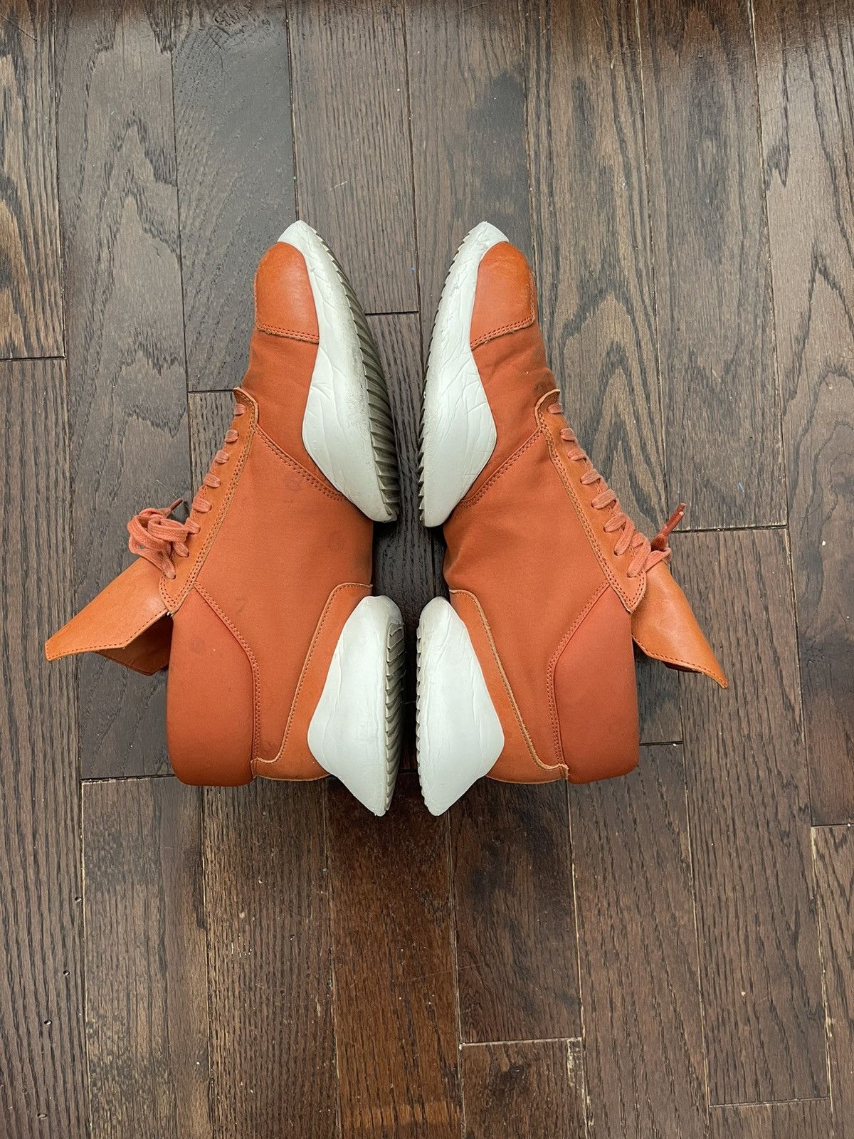 Adidas × Rick Owens Rick Owens x Runner Fox Orange 2016 Size US 10.5 / EU 43-44 - 3 Thumbnail
