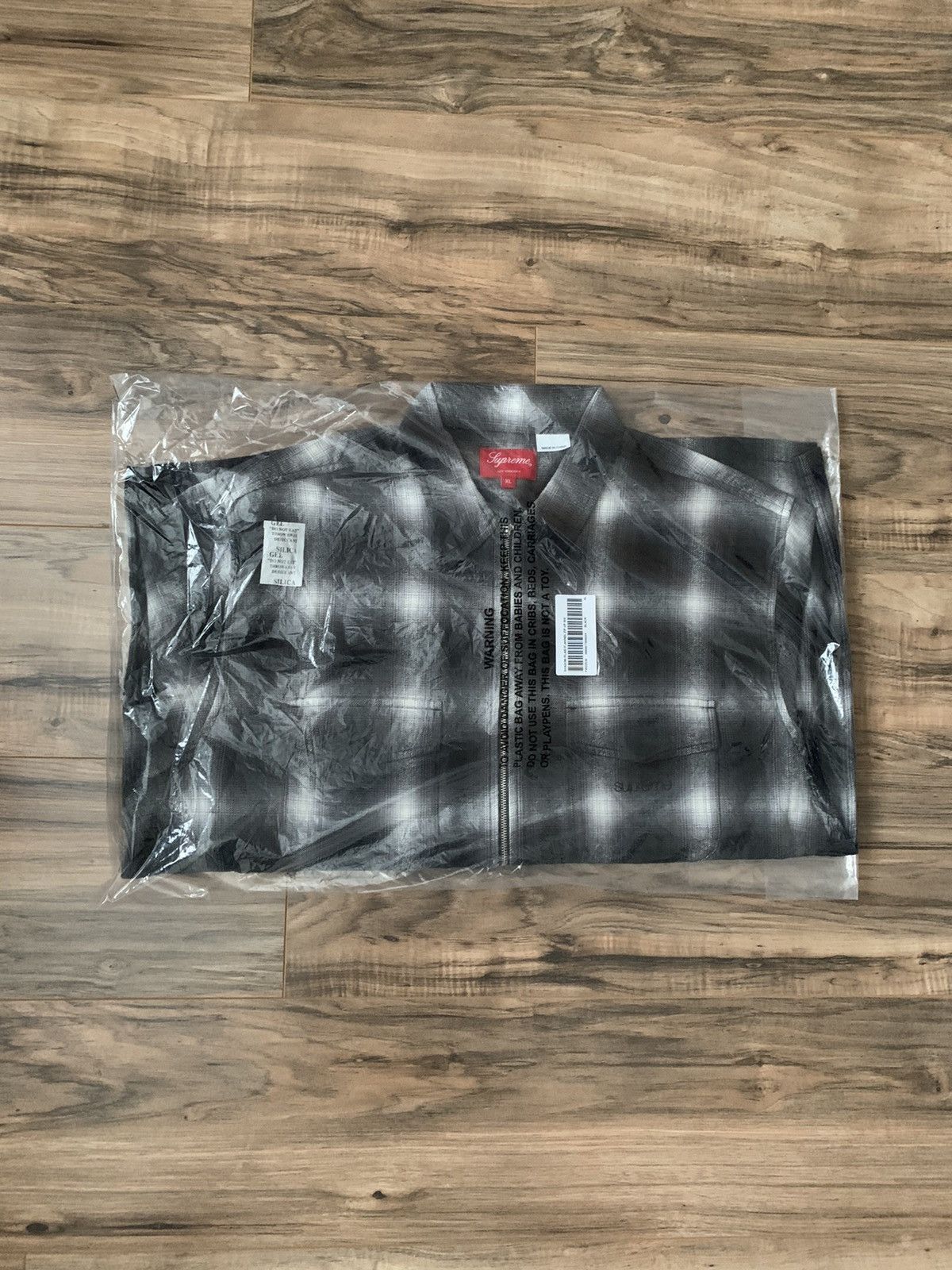 Supreme Supreme Shadow Plaid Flannel Zip Up Shirt | Grailed