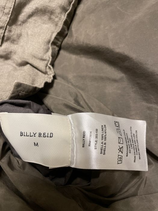 Billy Reid Billy Reid reversible waxed nylon and linen shirt jacket ...