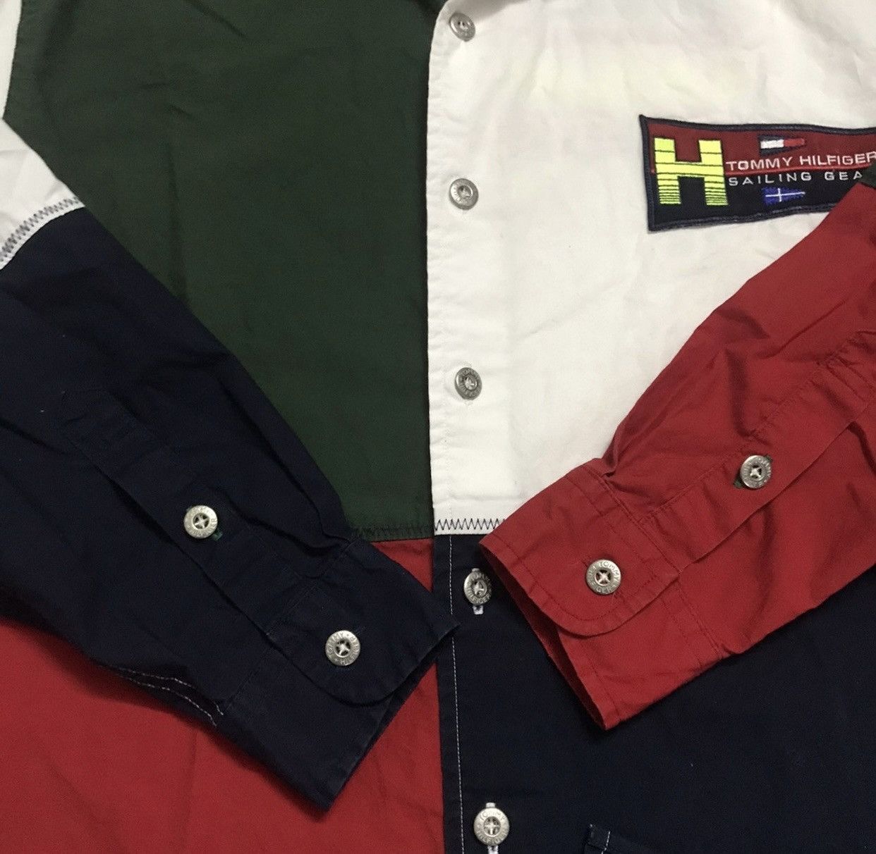 Japanese Brand × Tommy Hilfiger × Vintage OFFER‼️Vintage Tommy Hilfiger Sailing Gear Longsleeve Shirt Size US S / EU 44-46 / 1 - 7 Thumbnail