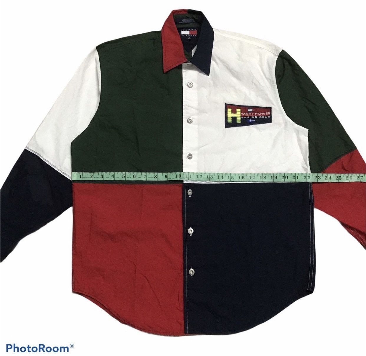 Japanese Brand × Tommy Hilfiger × Vintage OFFER‼️Vintage Tommy Hilfiger Sailing Gear Longsleeve Shirt Size US S / EU 44-46 / 1 - 10 Thumbnail