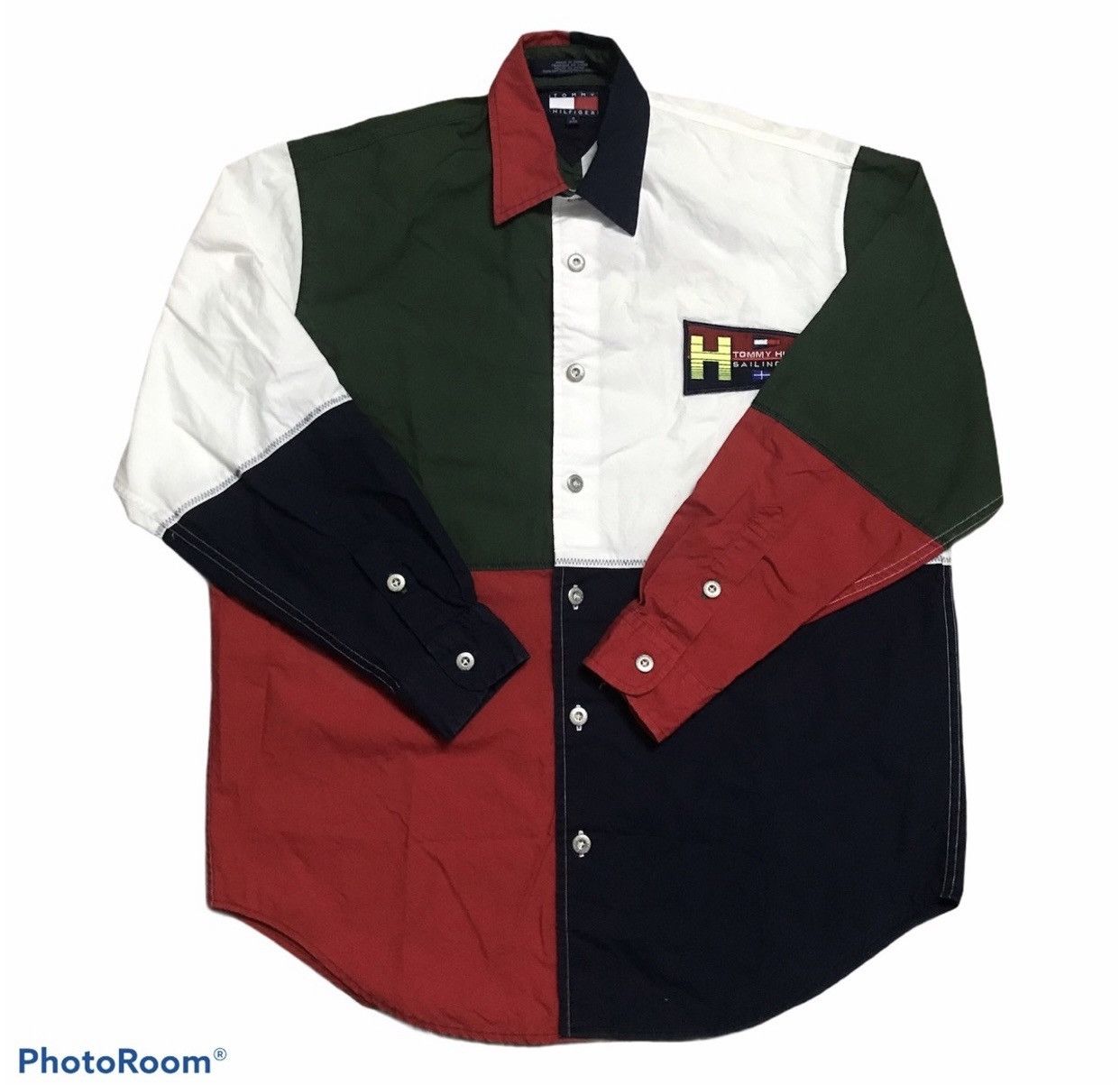 Japanese Brand × Tommy Hilfiger × Vintage OFFER‼️Vintage Tommy Hilfiger Sailing Gear Longsleeve Shirt Size US S / EU 44-46 / 1 - 1 Thumbnail