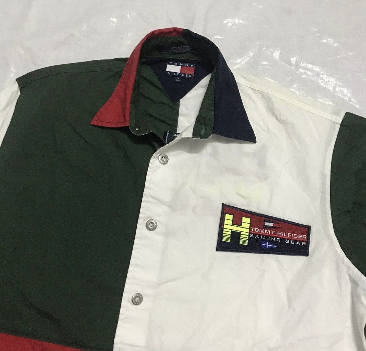 Japanese Brand × Tommy Hilfiger × Vintage OFFER‼️Vintage Tommy Hilfiger Sailing Gear Longsleeve Shirt Size US S / EU 44-46 / 1 - 4 Thumbnail