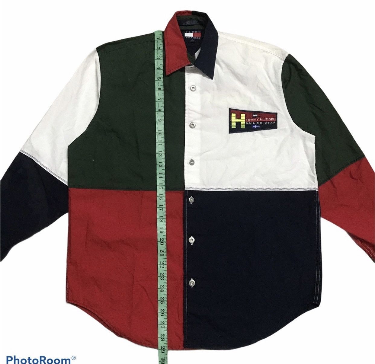 Japanese Brand × Tommy Hilfiger × Vintage OFFER‼️Vintage Tommy Hilfiger Sailing Gear Longsleeve Shirt Size US S / EU 44-46 / 1 - 11 Thumbnail