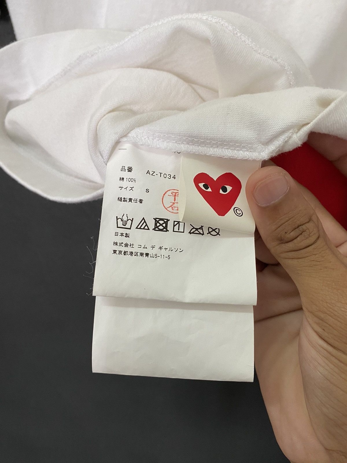 Comme des Garcons × Comme des Garcons PLAY × Comme des Garcons SHIRT 🔥 COMME DES GARÇONS PLAY AD2019 Tee Size US S / EU 44-46 / 1 - 4 Thumbnail