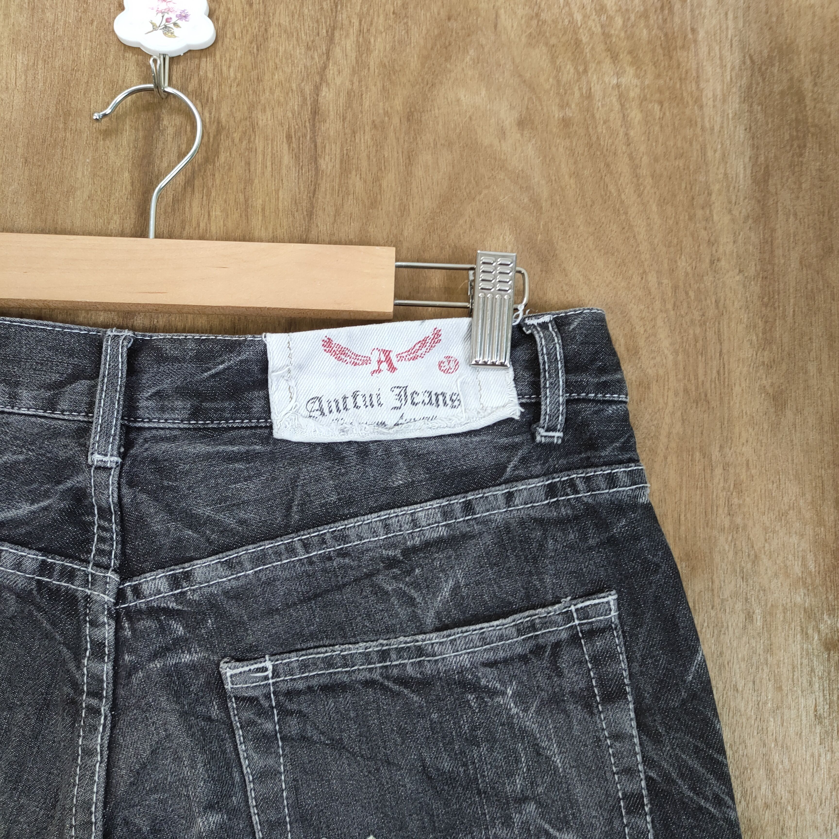 Japanese Brand VINTAGE JAPANESE WING FADED BLACK JEANS PANTS Size US 32 / EU 48 - 10 Thumbnail