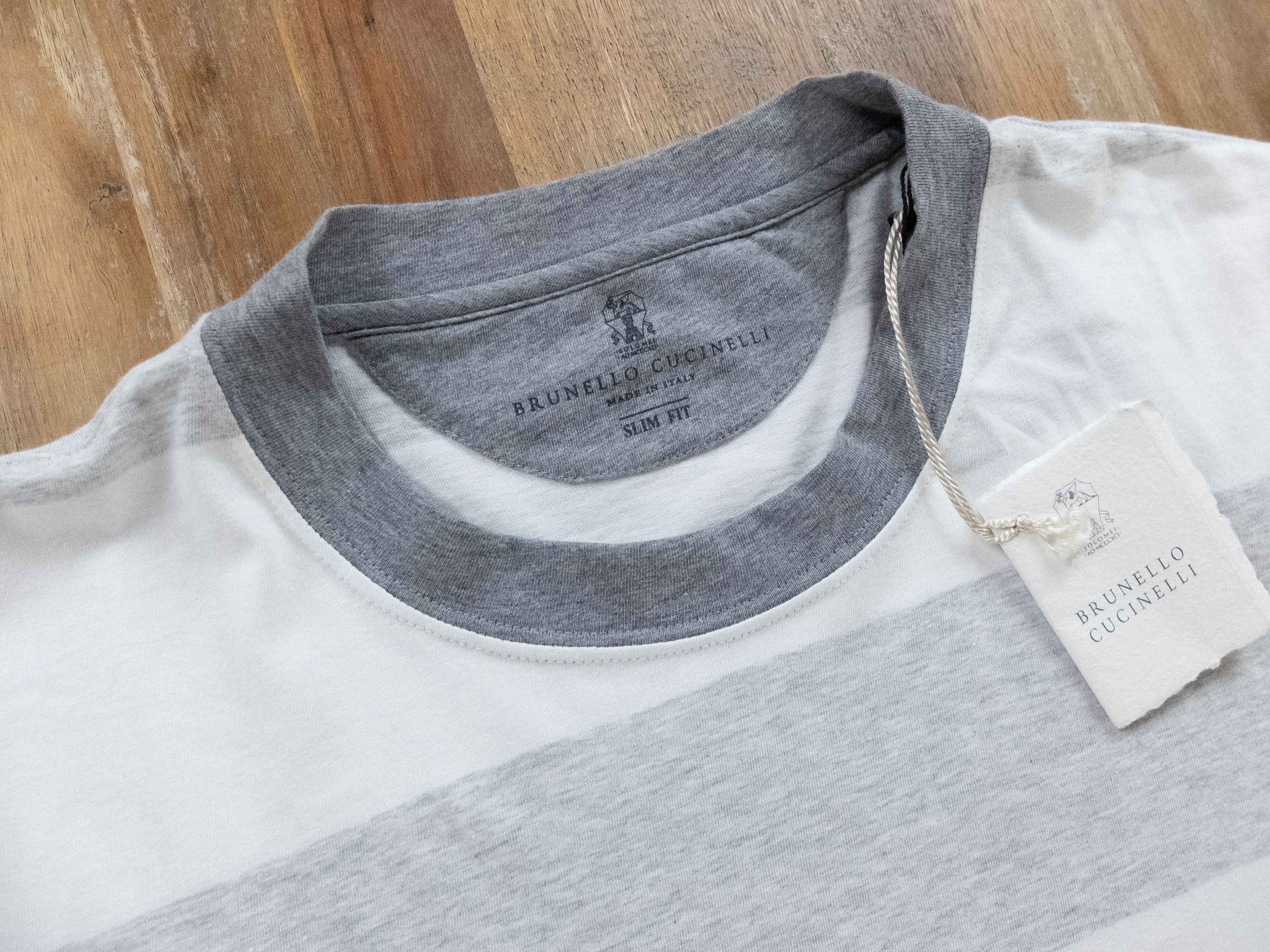 Brunello Cucinelli BRUNELLO CUCINELLI gray slim fit Be Conscious t-shirt Small Size US S / EU 44-46 / 1 - 5 Thumbnail