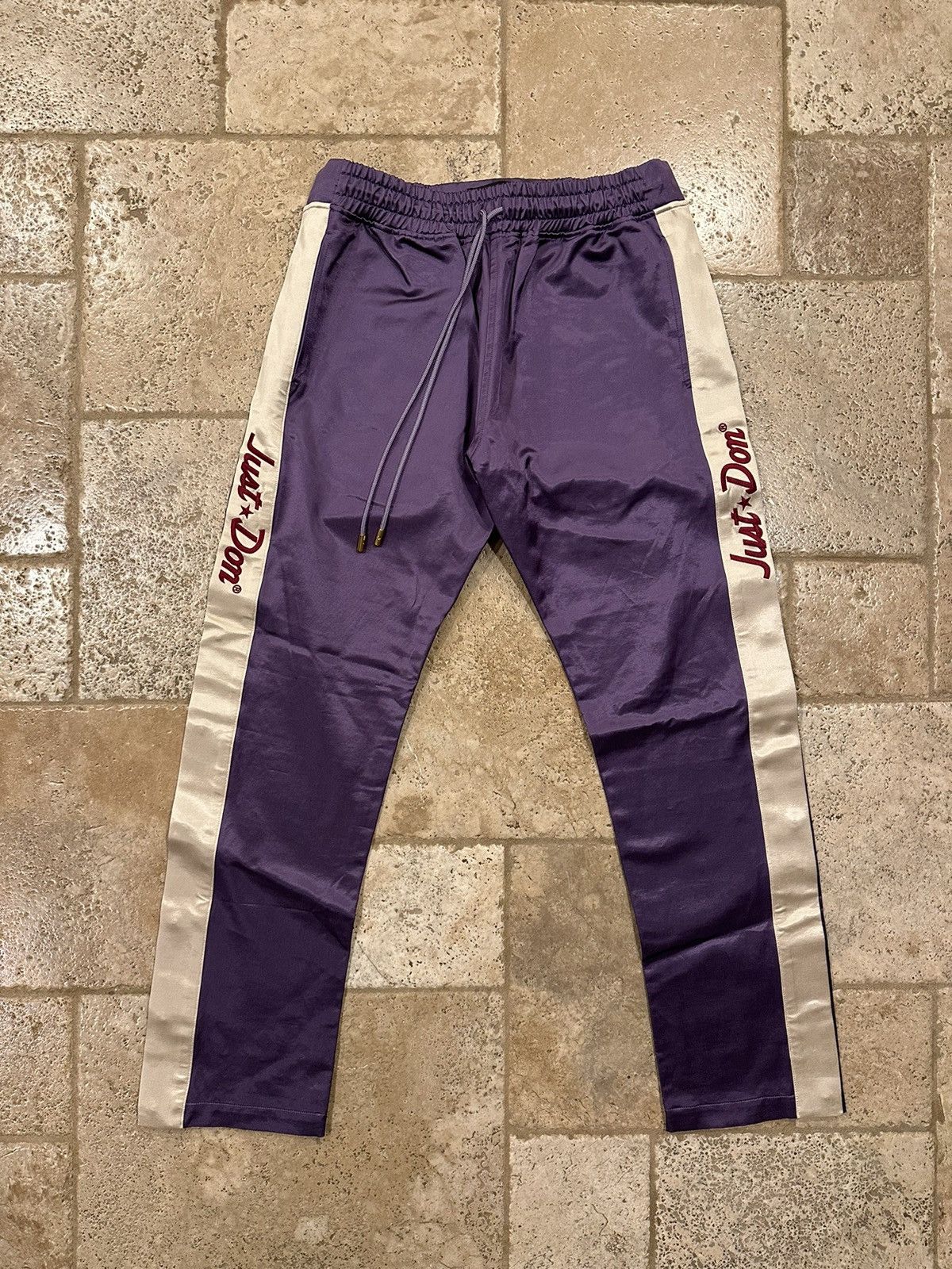 Just Don Just Don Team x Satin Tearaway Purple Pants Size US 36 / EU 52 - 1 Thumbnail
