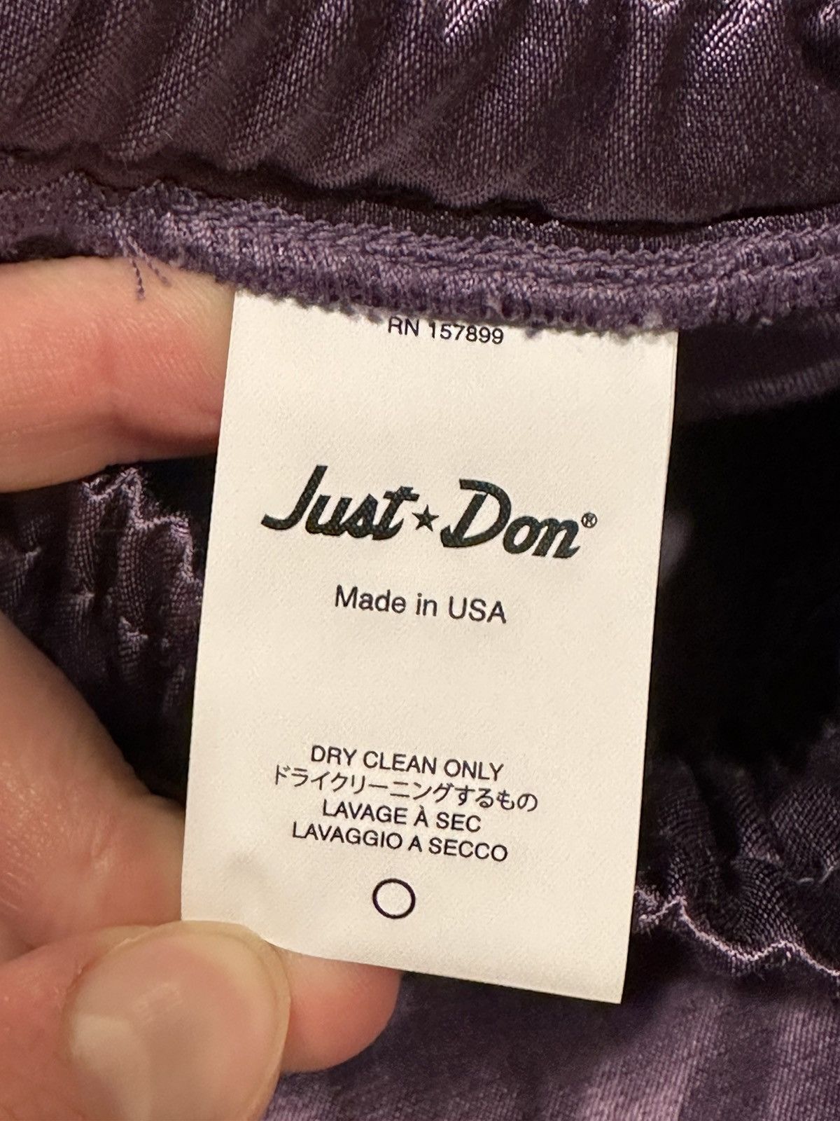 Just Don Just Don Team x Satin Tearaway Purple Pants Size US 36 / EU 52 - 8 Thumbnail