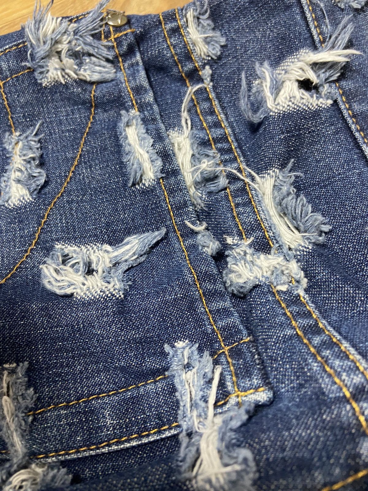 Vivienne Westwood 27 Vivienne westwood ‘cut and slash’ distressed denim pants Size US 27 - 4 Thumbnail