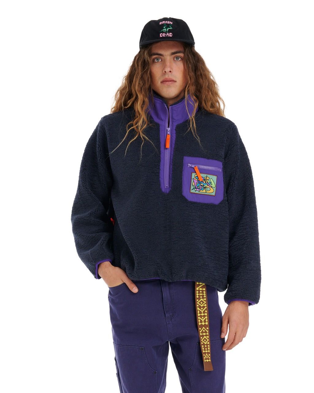 Brain Dead TEDDY SHERPA HALF ZIP JACKET - L Size US L / EU 52-54 / 3 - 3 Thumbnail