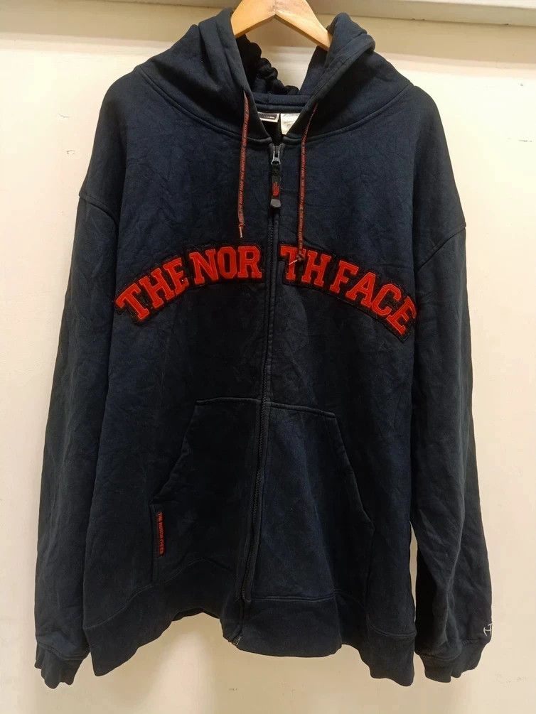 The North Face Vtg The North Face Big Logo Zip Up Hoodie Made In Israel Size US XXL / EU 58 / 5 - 1 Thumbnail