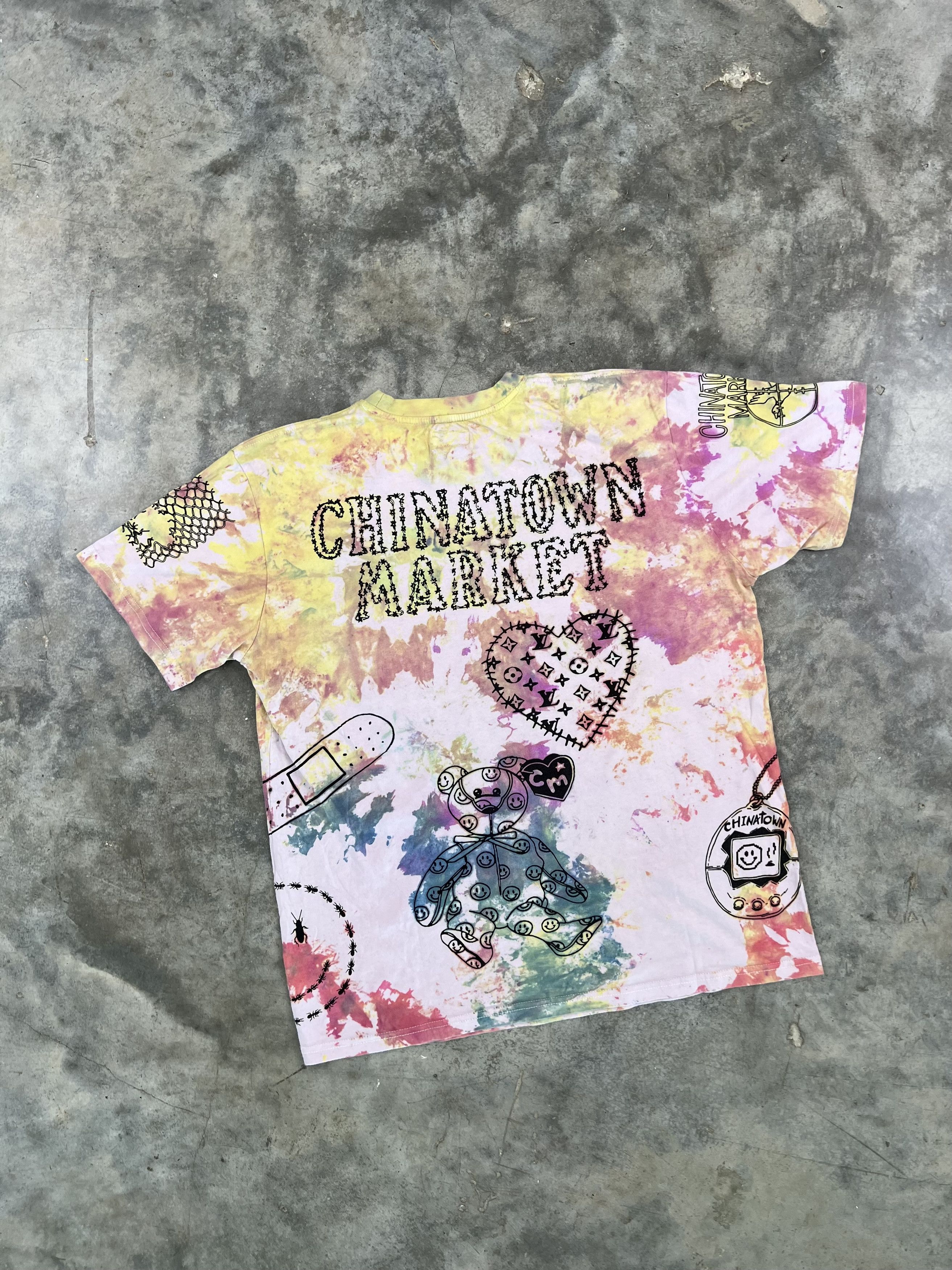 Market Chinatown Market Tie Dye Logo Secret Club Tee XL Size US XL / EU 56 / 4 - 6 Thumbnail