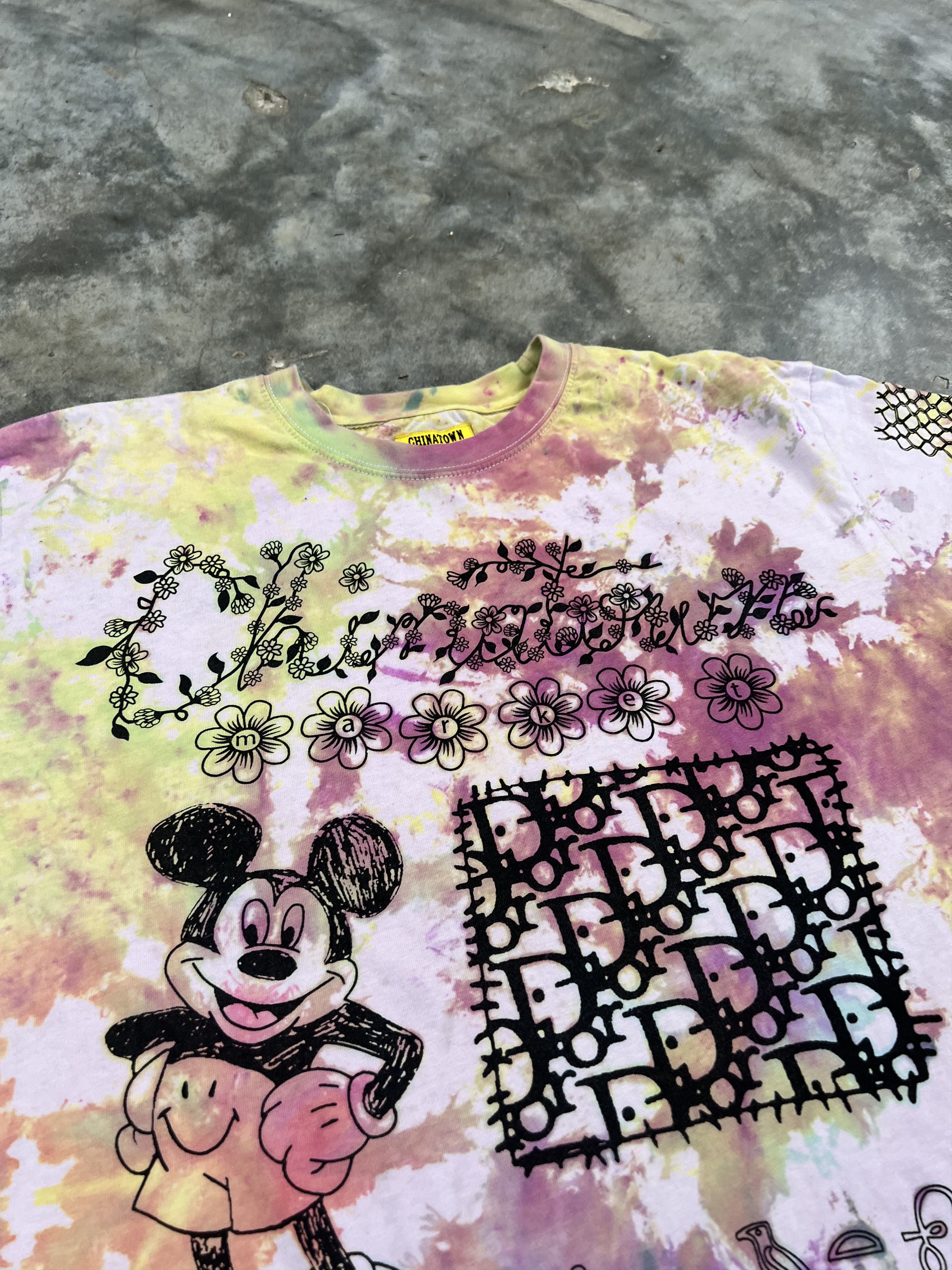 Market Chinatown Market Tie Dye Logo Secret Club Tee XL Size US XL / EU 56 / 4 - 4 Thumbnail
