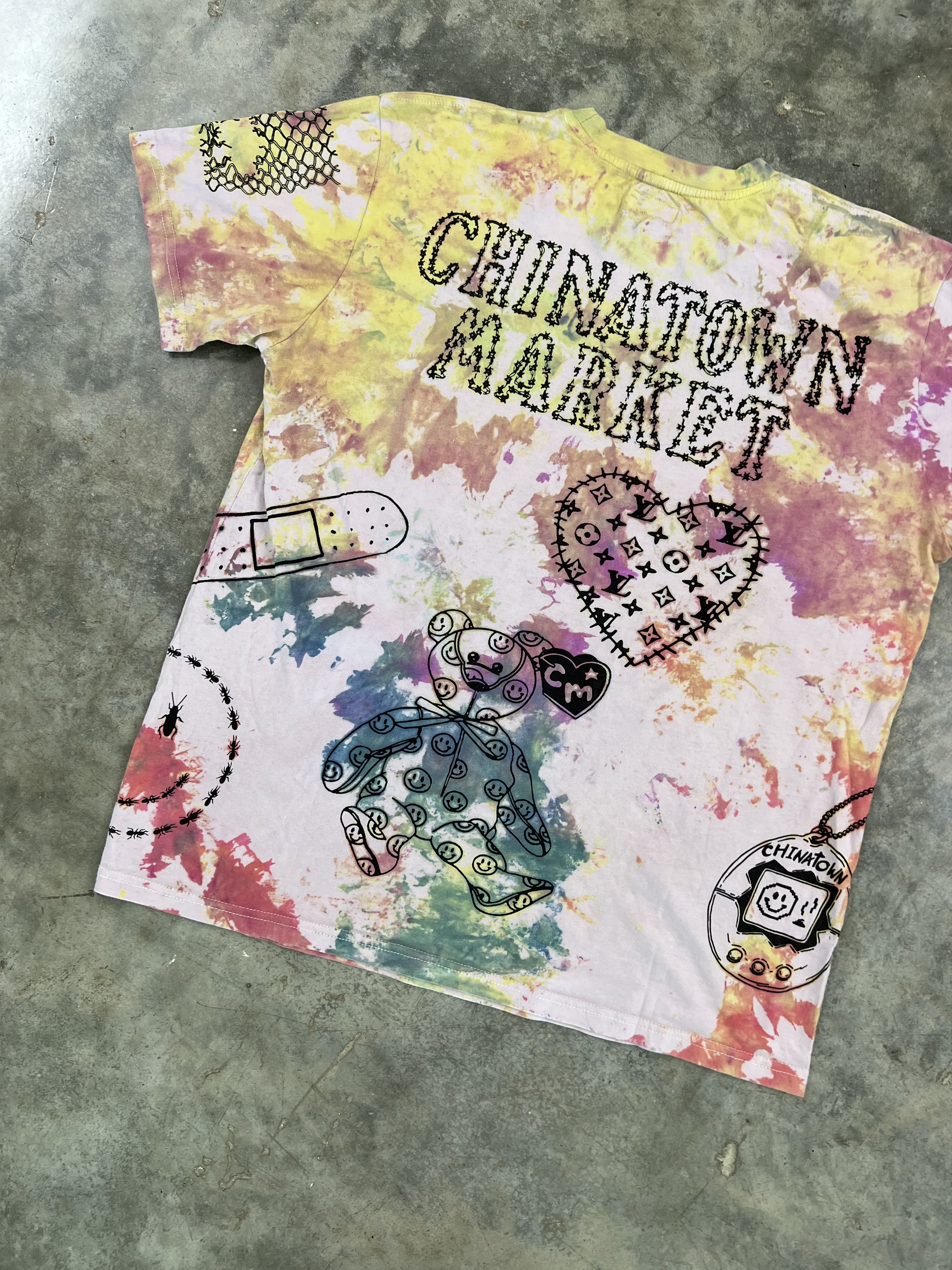 Market Chinatown Market Tie Dye Logo Secret Club Tee XL Size US XL / EU 56 / 4 - 7 Thumbnail