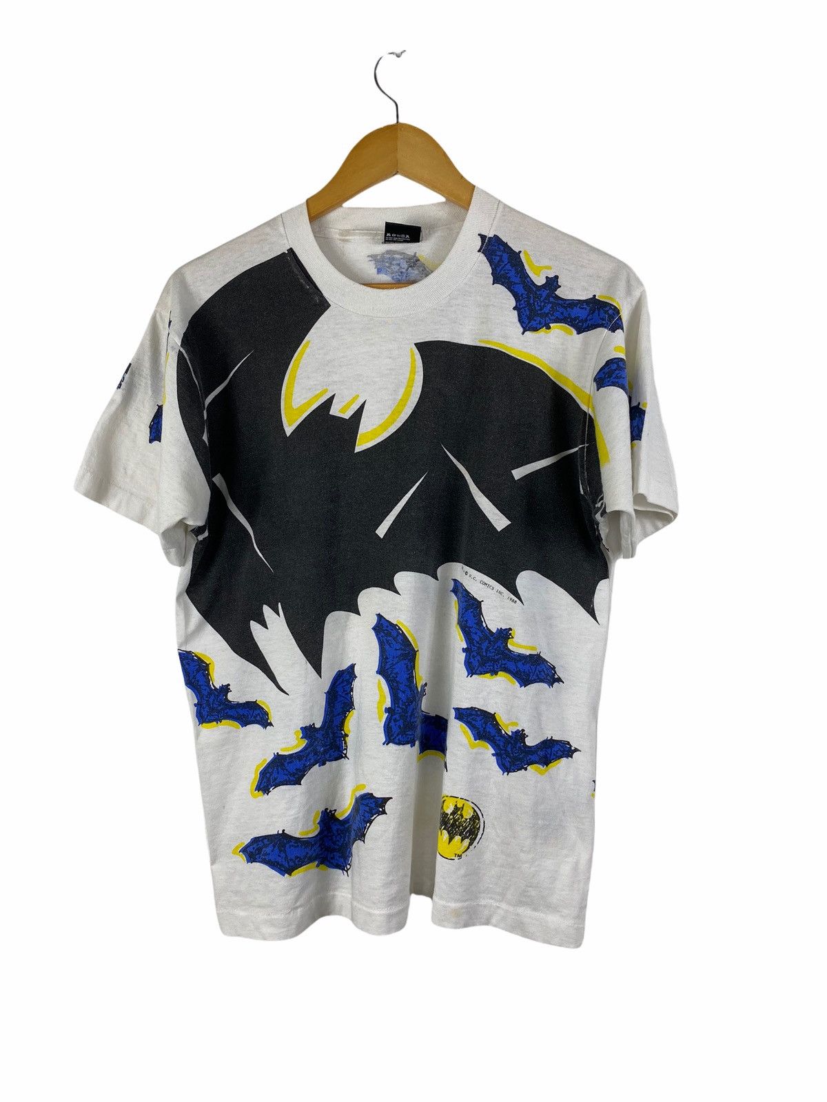 DC Comics × Vintage Vintage Batman Full print Dc Comic 80s t shirt Size US L / EU 52-54 / 3 - 2 Thumbnail