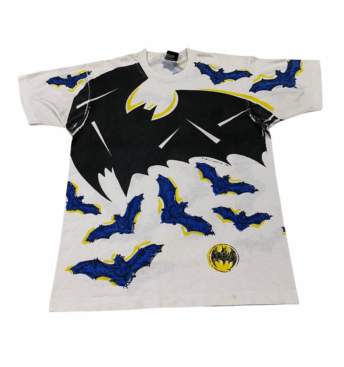 DC Comics × Vintage Vintage Batman Full print Dc Comic 80s t shirt Size US L / EU 52-54 / 3 - 1 Thumbnail