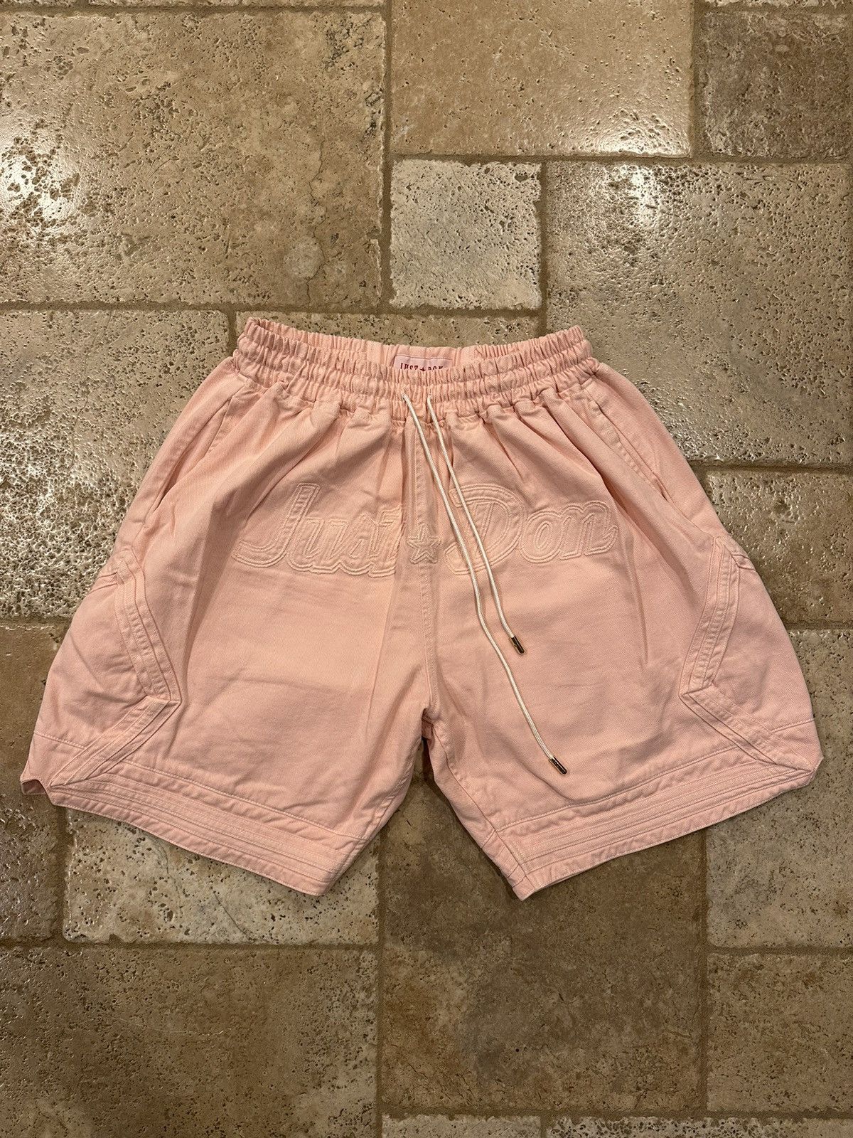 image of Just Don “Arctic Orange” J Family Basketball Shorts in Pink, Men's (Size 34)