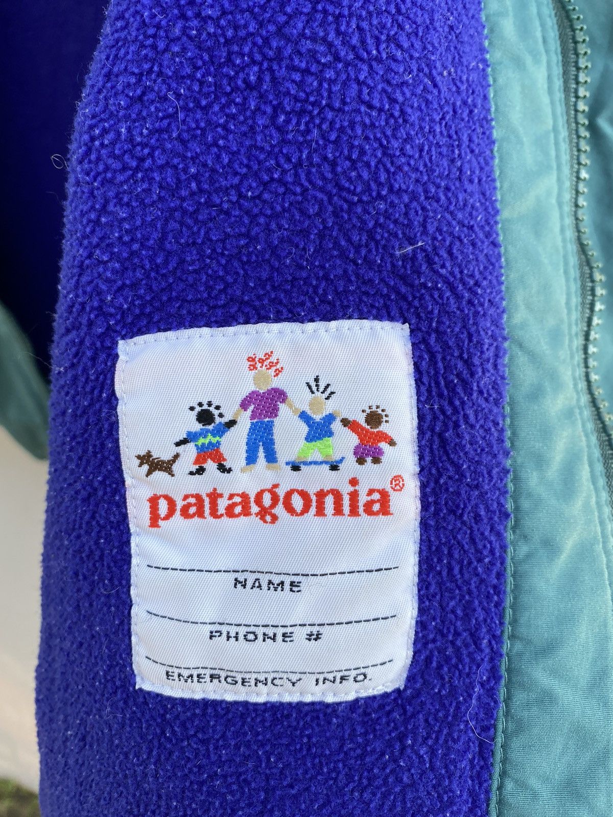 Patagonia 💥Retro 90s PATAGONIA Bomber Jacket + Fleece Turquoise Rare Size US S / EU 44-46 / 1 - 6 Thumbnail