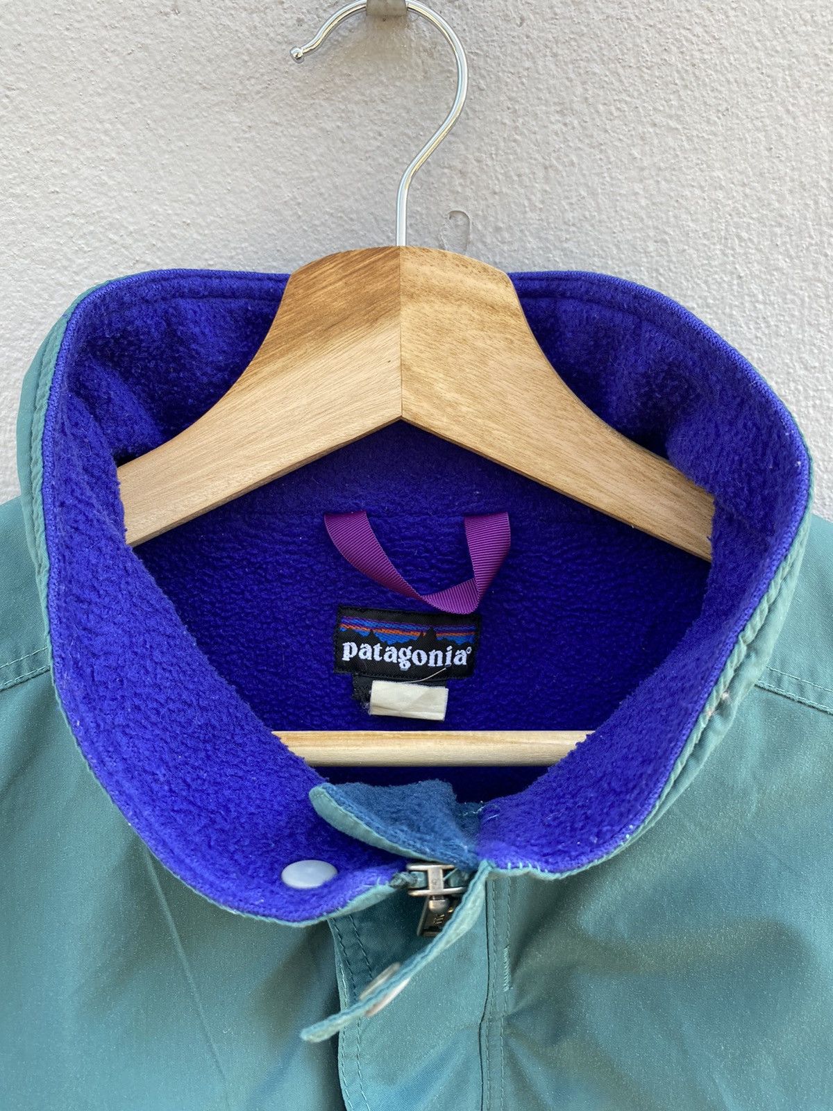 Patagonia 💥Retro 90s PATAGONIA Bomber Jacket + Fleece Turquoise Rare Size US S / EU 44-46 / 1 - 3 Thumbnail