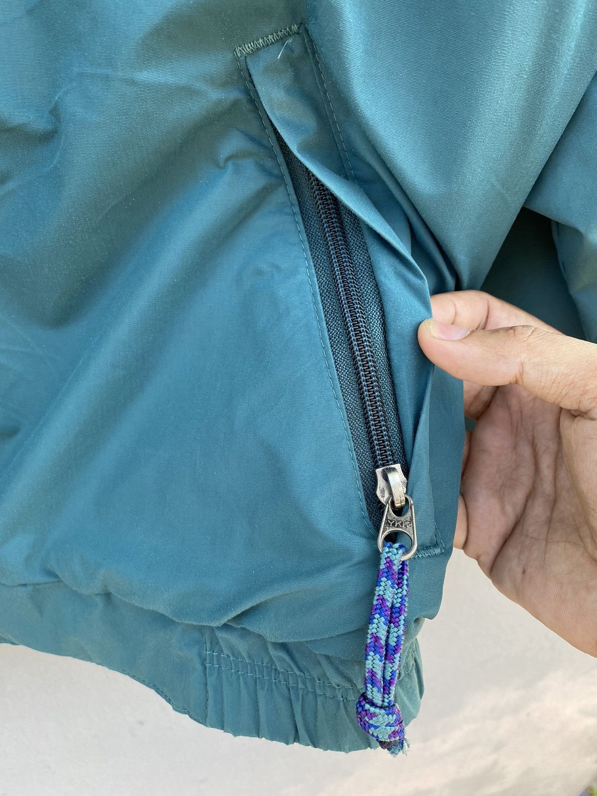 Patagonia 💥Retro 90s PATAGONIA Bomber Jacket + Fleece Turquoise Rare Size US S / EU 44-46 / 1 - 8 Thumbnail