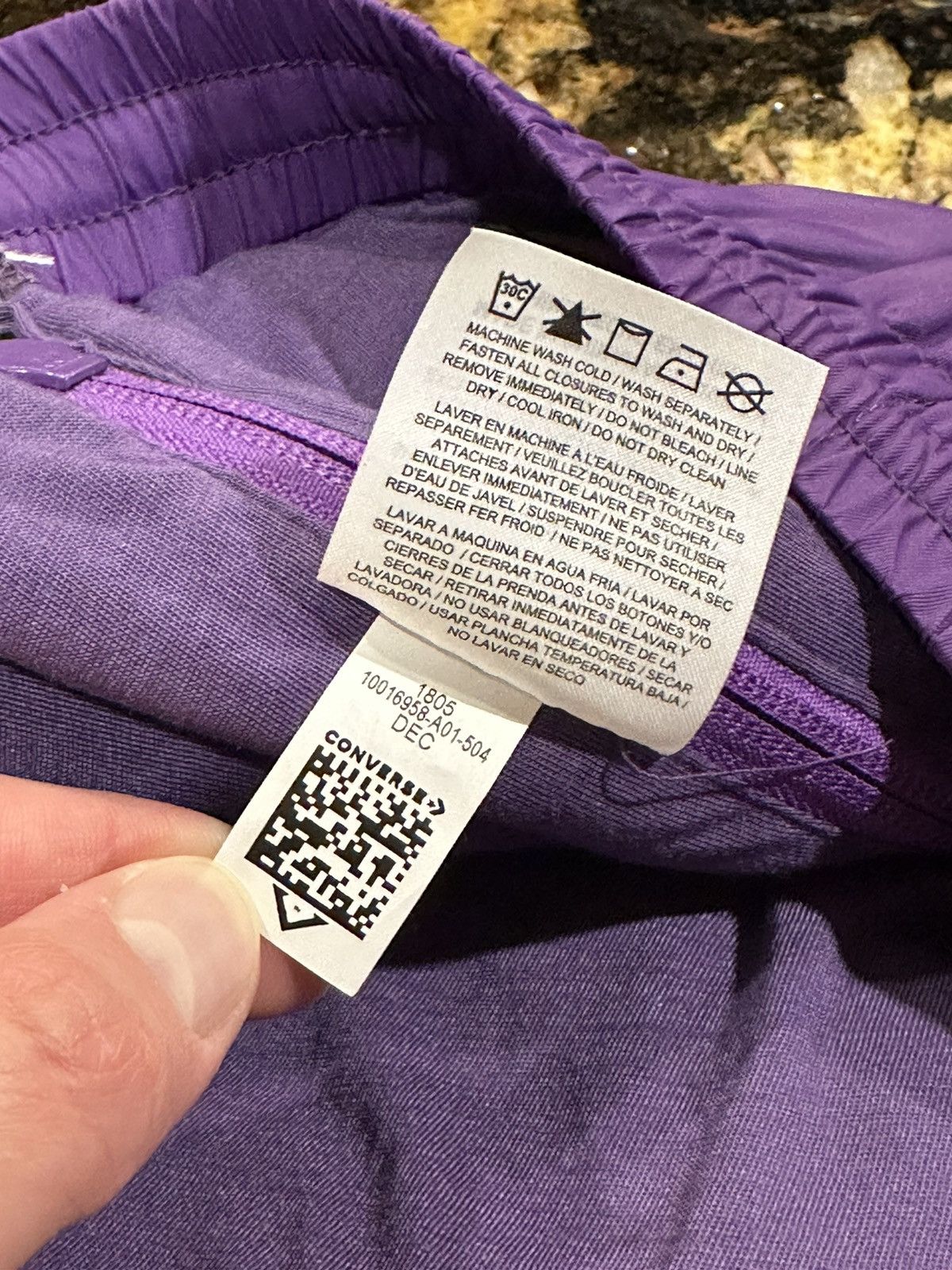 Converse × Just Don Just Don Converse Nylon Purple Track Pants Size US 34 / EU 50 - 10 Thumbnail