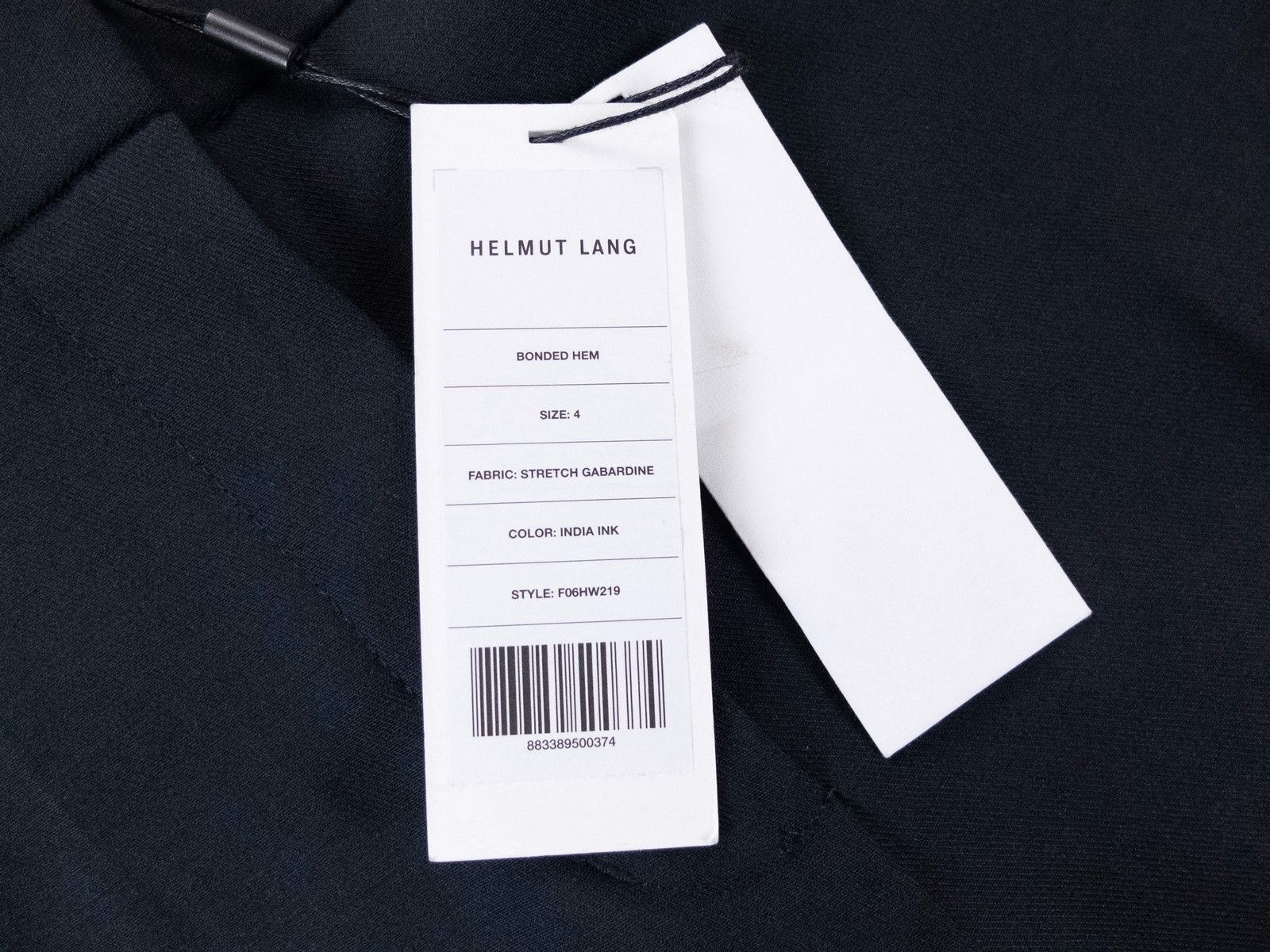 Helmut Lang HELMUT LANG navy blue wool cropped straight leg pants 4 Size 27" / US 4 / IT 40 - 2 Thumbnail