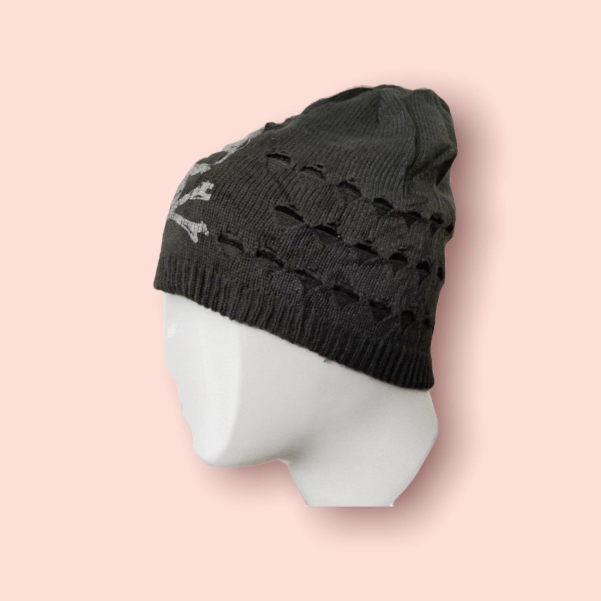 Seditionaries RARE SKULL PUNK BONDAGE REVERSIBLE STRIPE DISTRESSED BEANIE Size ONE SIZE - 5 Thumbnail