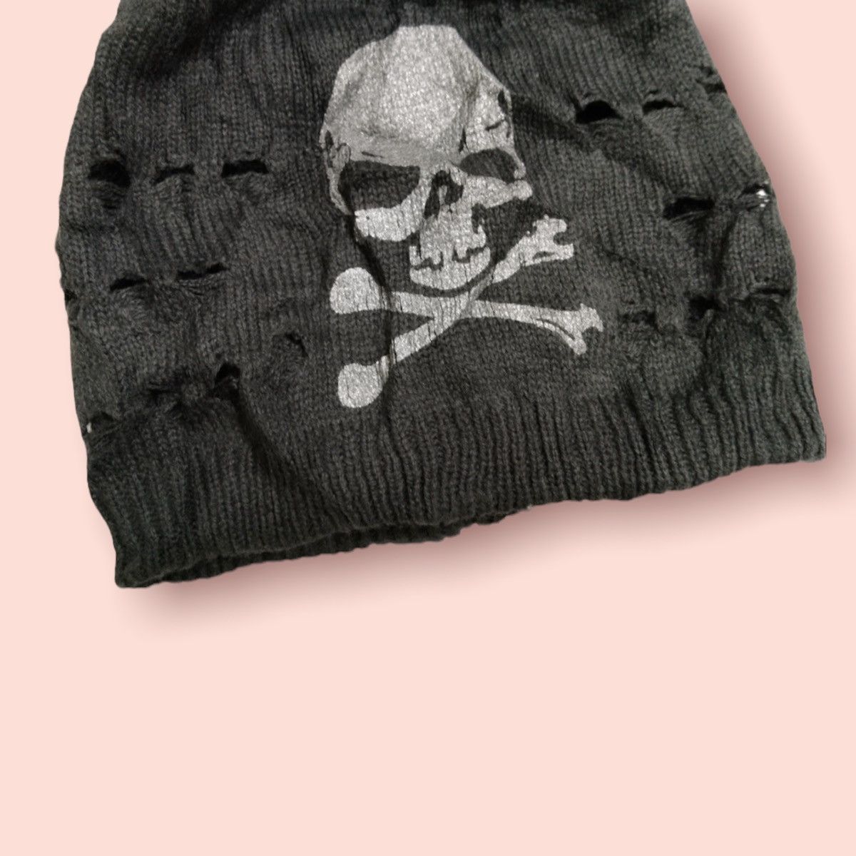 Seditionaries RARE SKULL PUNK BONDAGE REVERSIBLE STRIPE DISTRESSED BEANIE Size ONE SIZE - 11 Thumbnail