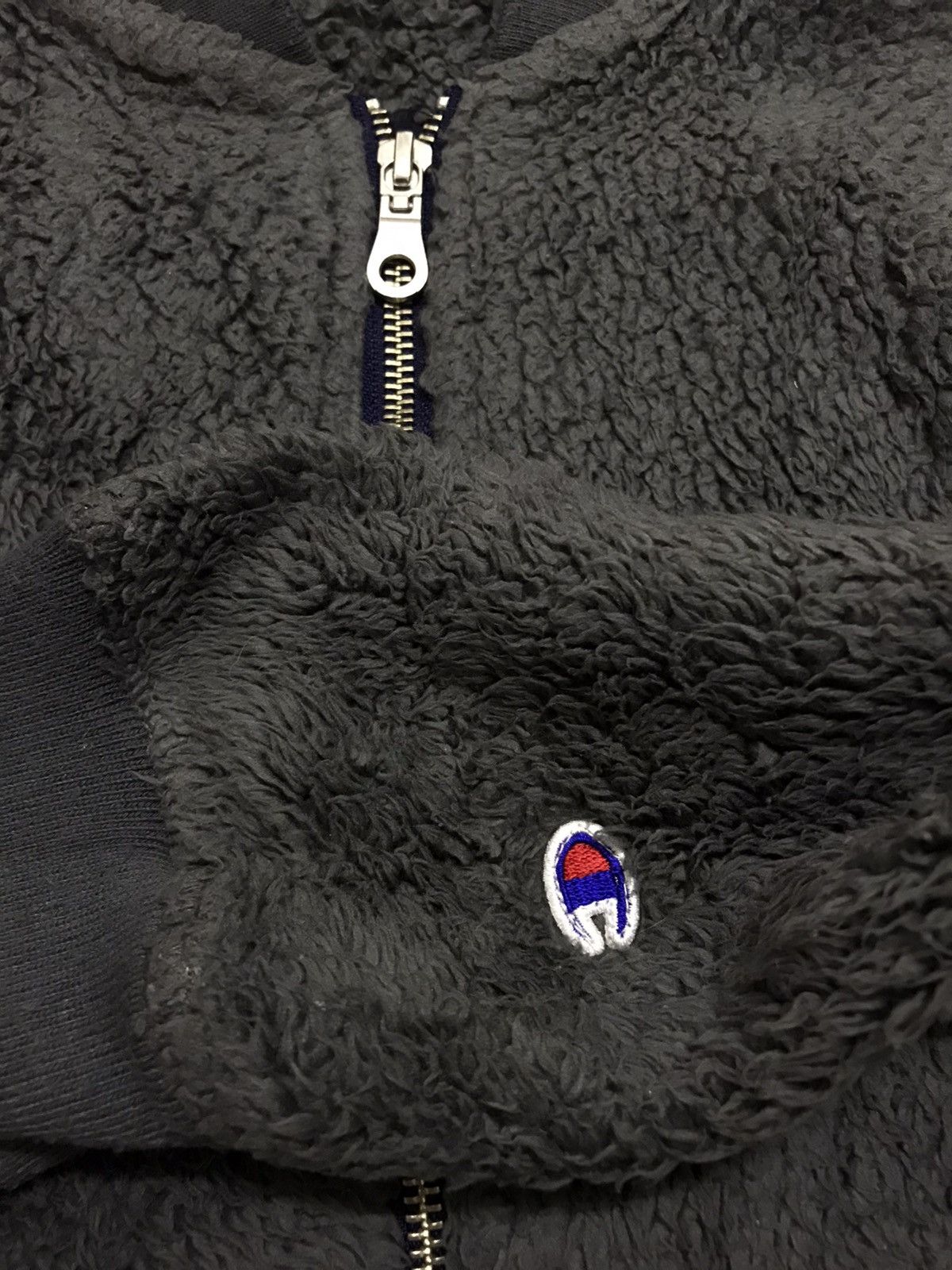 Champion × Vintage Vintage Champion Bomber Fleece Jacket Winter Streetwear Size US M / EU 48-50 / 2 - 4 Thumbnail