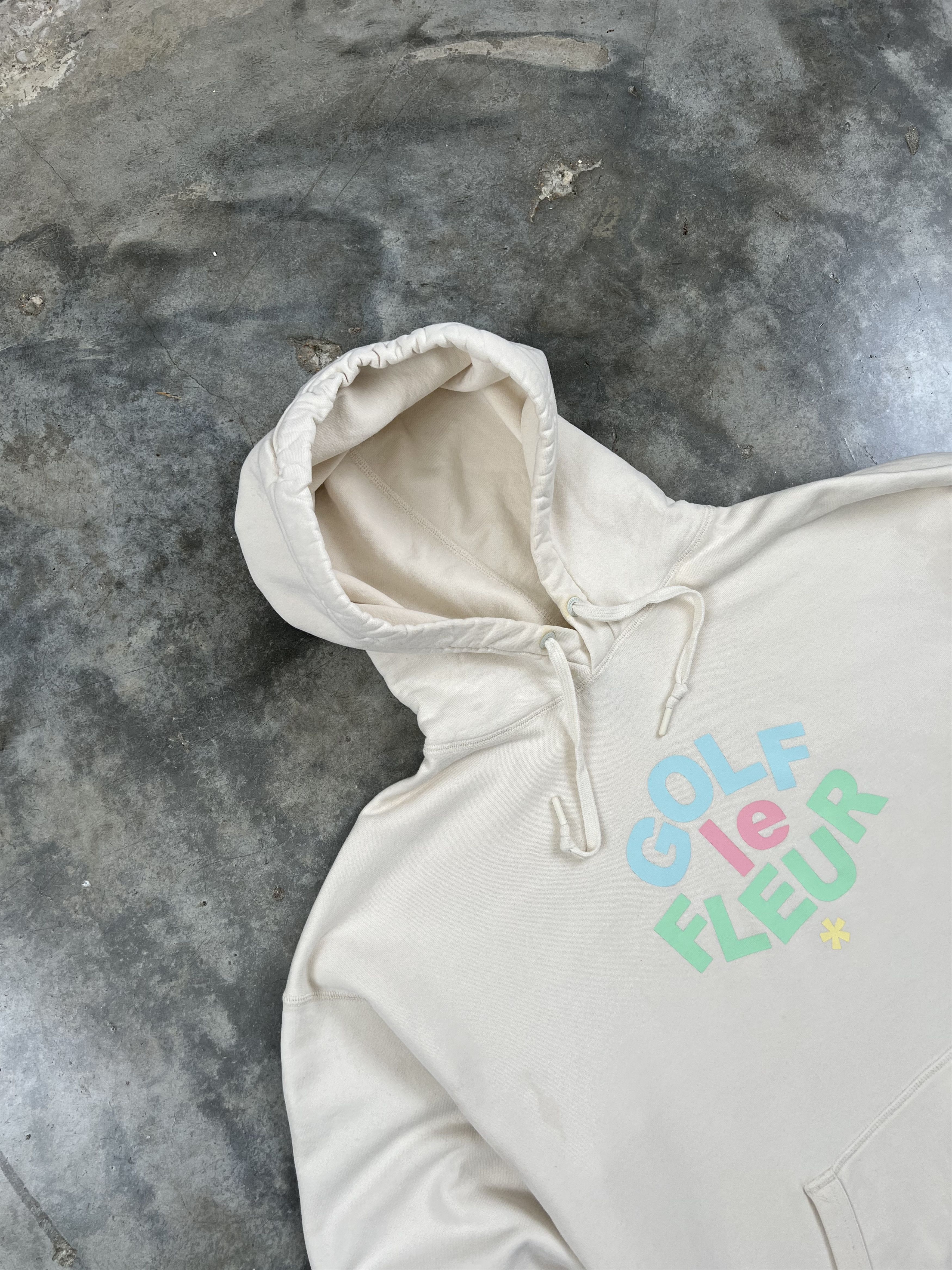 Converse Golf Wang Le Fleur Cream Flower Logo Hoodie Large 🥣❄️ Igor Size US L / EU 52-54 / 3 - 2 Thumbnail