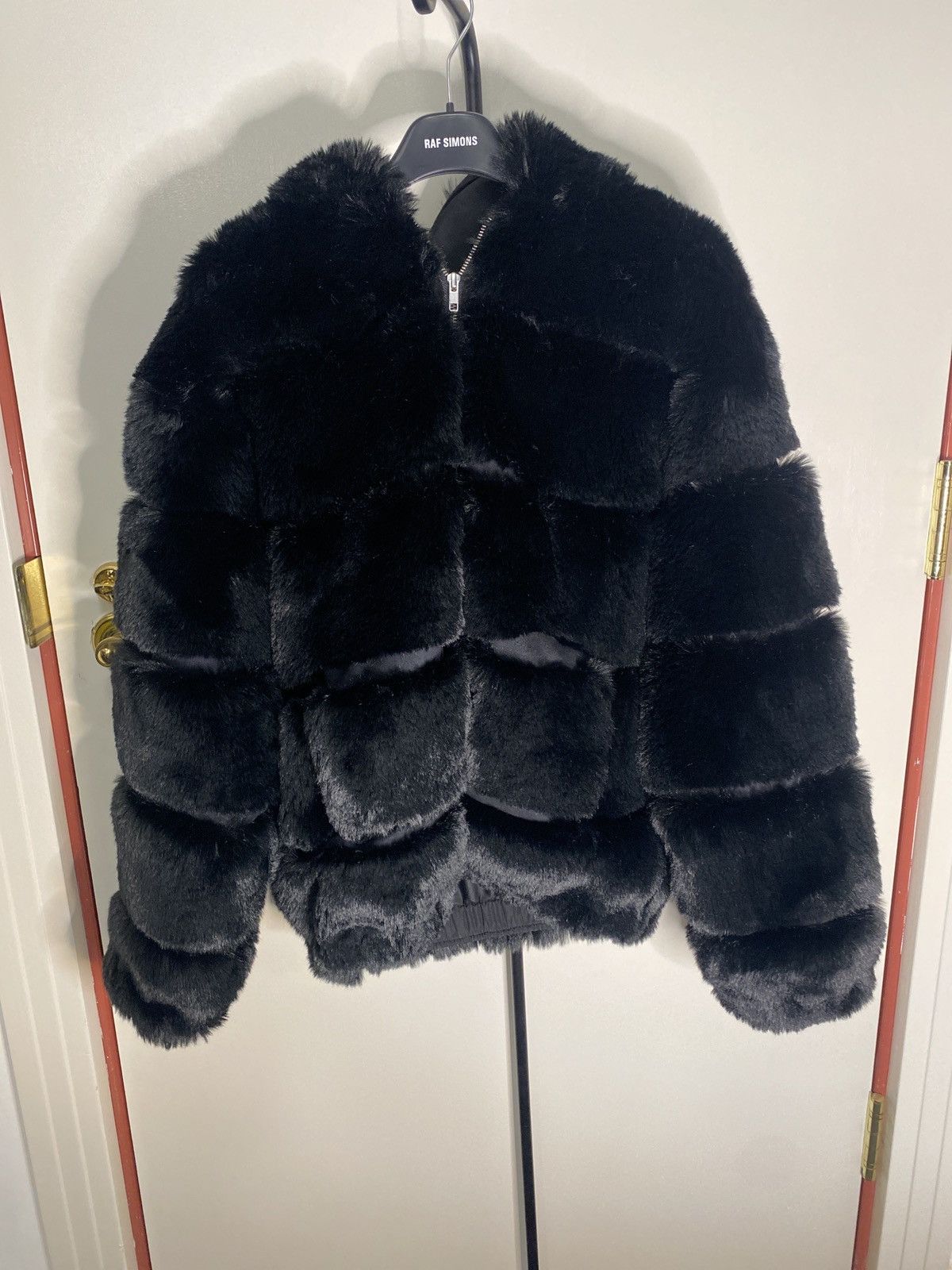 image of Supreme x Wtaps Fur Coat in Black, Men's (Size Small)