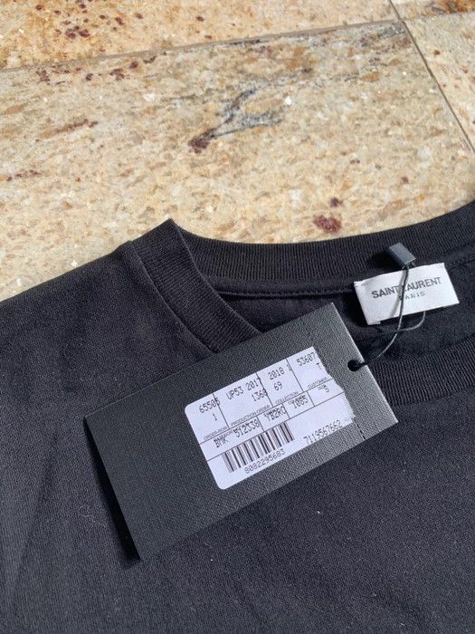 Saint Laurent Paris Logo Tee, SS in Black Size US XS / EU 42 / 0 - 8 Thumbnail