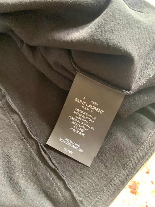Saint Laurent Paris Logo Tee, SS in Black Size US XS / EU 42 / 0 - 6 Thumbnail