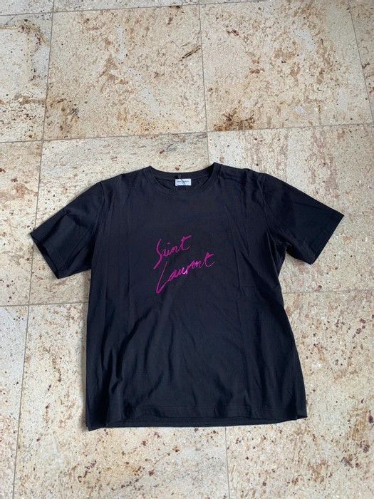 Saint Laurent Paris Logo Tee, SS in Black Size US XS / EU 42 / 0 - 2 Thumbnail