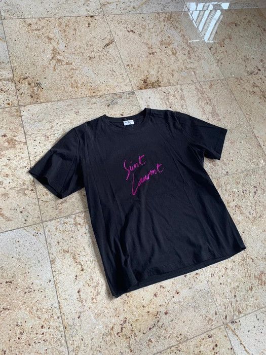 Saint Laurent Paris Logo Tee, SS in Black Size US XS / EU 42 / 0 - 3 Thumbnail