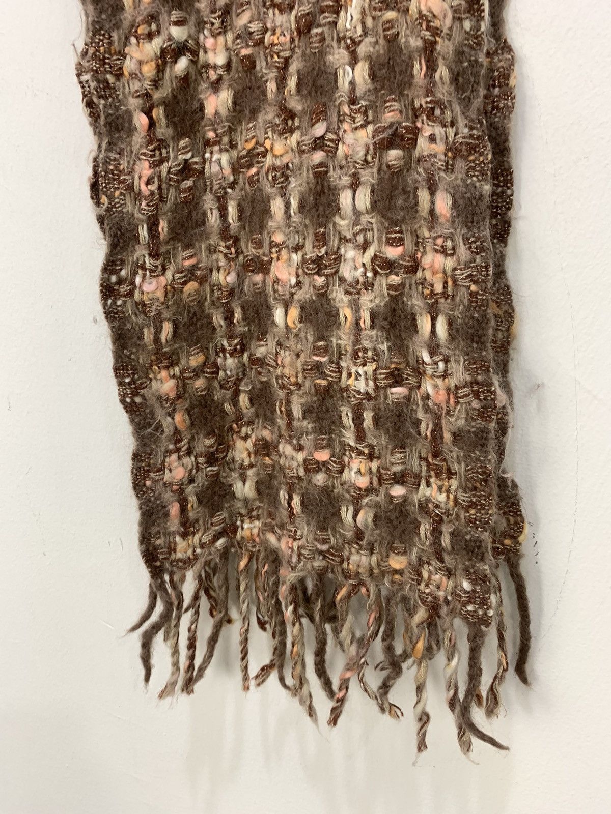 Designer × Japanese Brand × Other INDIVI Mohair Colourway As Coogi Chunky Knit Muffler Scarf Size ONE SIZE - 5 Thumbnail