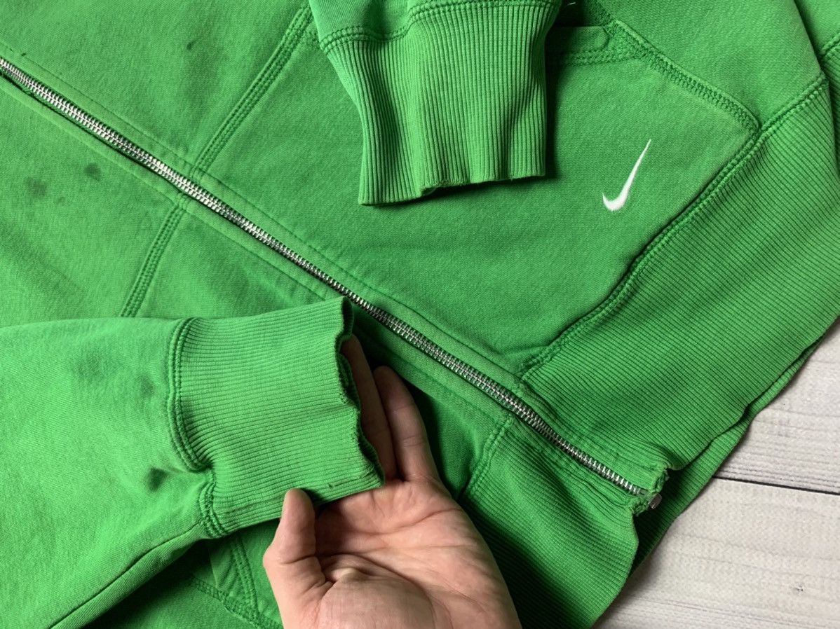 Nike × Vintage Vintage Nike zip hoodie big logo green rare size XXL Size US XXL / EU 58 / 5 - 4 Thumbnail
