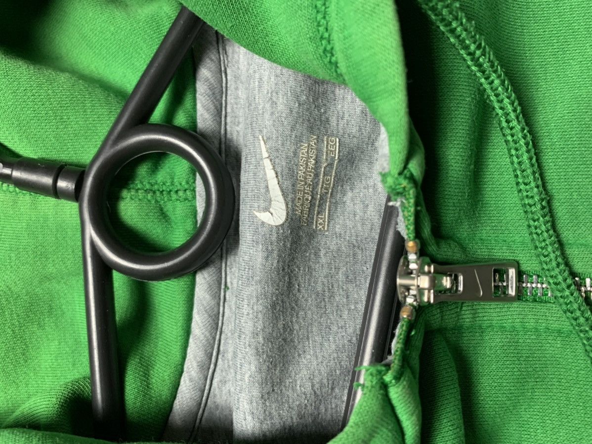 Nike × Vintage Vintage Nike zip hoodie big logo green rare size XXL Size US XXL / EU 58 / 5 - 5 Thumbnail
